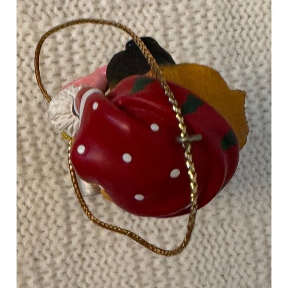 Cute Dog Christmas Ornament Dogs Tongue is Heart he's On Bone  saying Wuv U Wots - Picture 5 of 8